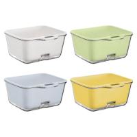 Double Layer Drain Basket Vegetable Washing Baskets Colanders Wash Basket and Drain Bowls for Meat Berry Cleaning Mixing judicious