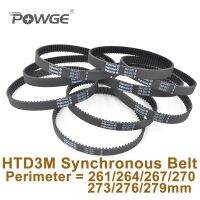 Powge 261 264 267 270 273 276 279 3เมตรสายพานซิงโครนัส = 87/88/89/90/91/92/93 Htd3m ยางปิด-ช่วงเวลาการวนรอบล้อสายพาน