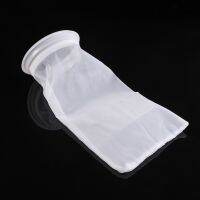 200 Micron Nylon Filter Bag Aquarium Filter Sock for Fish for Tank 10 Inch Length 4 Inch Diameter Ring Removing Organic Colanders Food Strainers