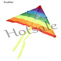 【hot sale】 ❅❧ B32 [Eruditer] Rainbow Kite With 50M Kite Line Outdoor Kites Kids Toy Kid Gift Garden Cloth Toy Hot Sale