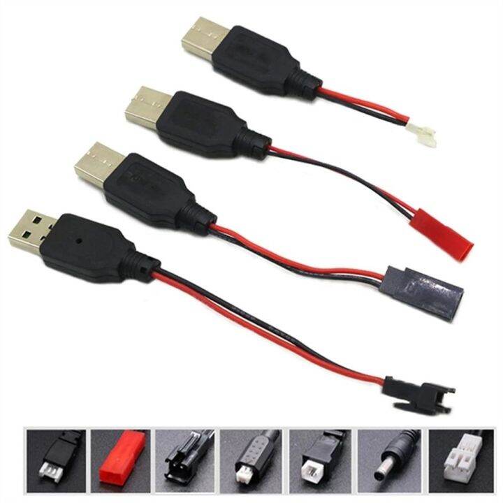 WARBE 3.7V Lithium Battery Durable Battery Charger Cable USB to JST/SM