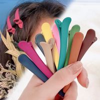 【CC】☜  4Pcs/Set Colors Duckbill Clip Hairdressing Hairpins Plastic Hair Clamps Styling Tools