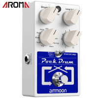[okoogee]PockDrum Drum &amp; Loop Guitar Effect Pedal 3 Modes 11 Drum Styles 11 Rhythm Types Built-in Looper Max. 20min Recording Unlimited Dub Tracks Tap Tempo