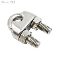 1/2Pcs M2 M3 M4 M5 M6 M8 M10 U-Type Clamp 304 Stainless Steel Wire Rope Clip Cable Bolts Fastening Rigging Hardware Clamps