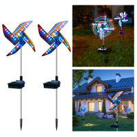 Solar Powered Outdoor Windmill Lamp Holiday Lights 32LED Spot Light Outdoor Garden Decor Windmill Waterproof Night Light