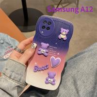 สำหรับ Samsung A20 A30 A12 A10S A13 A11 A22 A23 A32 5กรัมเคสโทรศัพท์กันกระแทกสีรูปการ์ตูนหยักขนาดใหญ่เคสไล่ระดับสี