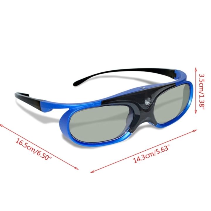 3d-glasses-active-shutter-eyewear-rechargeable-glasses-circular-glasses-for-dlp-optoma-zhige-3d-new-dropship