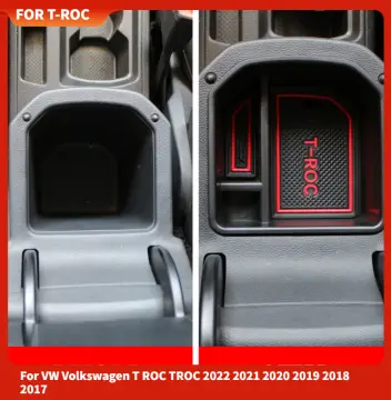 For Volkswagen T roc Armrest box For Volkswagen t-roc Car Armrest box  Central Storage box Retrofit USB charging Car accessories