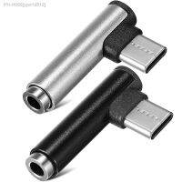 2 Pcs Audio Adapter USB-C 35 Converter Right Angle Jack Headphone Mini Earphone Type-C 35mm