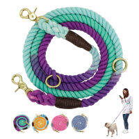 6ft Durable Nylon Dog Leash Round Cotton Dogs Lead Rope Outdoor Walking Training Leads Ropes Leashes Belt