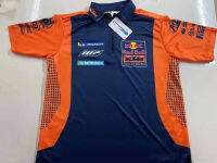 KTM ชุดแข่งมอเตอร์ไซค์,เสื้อโปโลระบายอากาศได้ดีแห้งเร็วแขนสั้นสำหรับนักขี่ออฟโร้ด