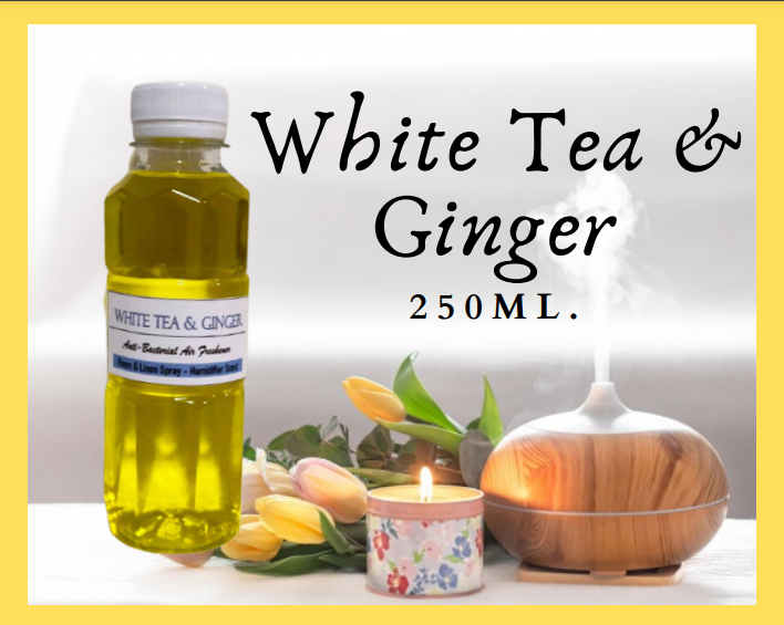 WHITE TEA & GINGER scent 250ml. Air Freshener for humidifier / Room