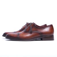 [Made to Order] MANGO MOJITO รองเท้าหนังรุ่น Master piece Captoe Oxford New สี Tobacco