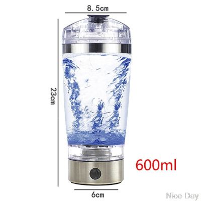 450ml600ml USB Rechargeable Electric Mixing Cup Portable Protein Powder Automatic Shaker Bottle Leakproof Mixer for Sugar
