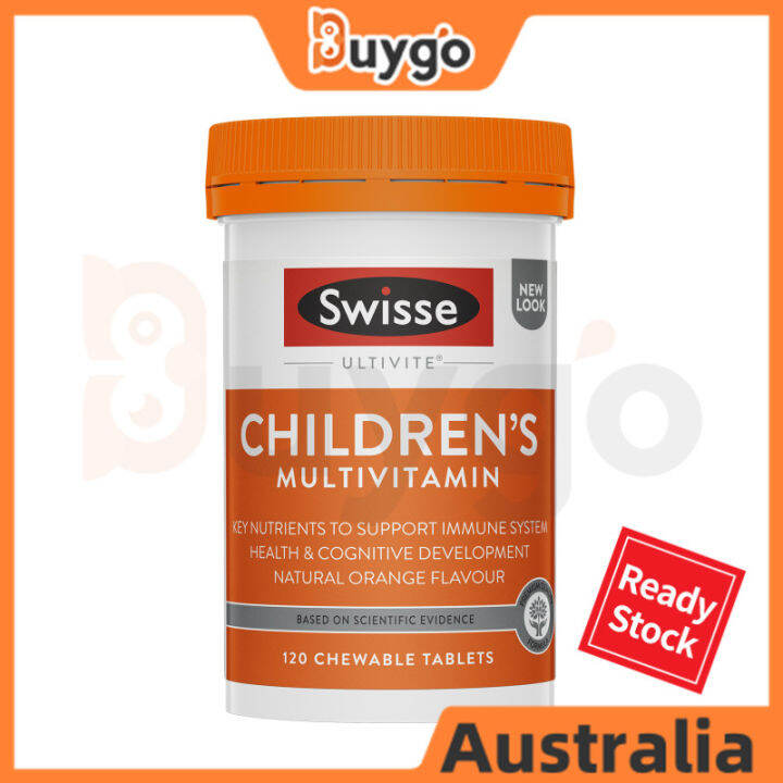 Swisse Children Ultivite Multivitamin Orange Flavour 120 Tablets Lazada