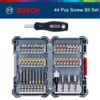 สกรูไฟฟ้ากล่องมายากล Bosch ปลอกหัวเจาะโลหะสีรุ้งชุดบิตหัวเจาะหลายแบบกล่องเก็บของ