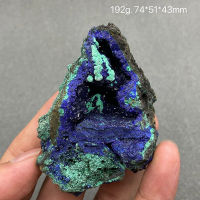 100 ธรรมชาติที่สวยงาม Azurite และ Malachite Symbiotic แร่ตัวอย่างคริสตัลหินและคริสตัลรักษาคริสตัล