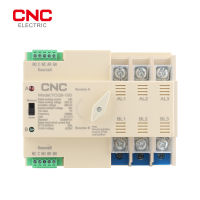 CNC Din Rail 3P 220V Mini ATS Photovolatic Power สวิตช์โอนอัตโนมัติสวิตช์ไฟอย่างต่อเนื่อง YCQ5-100 63A 100A