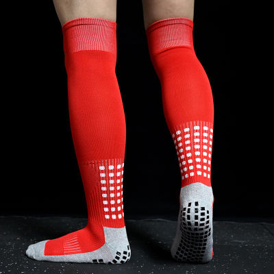 guliang630976 New Mens Non-SLIP Soccer SOCKS Breathable knee ผ้าขนหนูสูงด้านล่างขี่จักรยานเดินป่ากีฬาการฝึกอบรมถุงเท้าฟุตบอลยาว