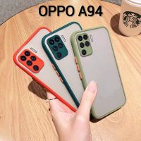 a94(พร้​อมส่งในไทย)เคสขอบนิ่มหลังแข็งขุ่นคลุมกล้องOPPO A94/Realme C20/Realme C21