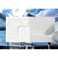 【เครื่องประดับเจ้าหญิง】 IKEA ผ้าปูที่นอนพอดีแท้ TAGGVALLMO สีขาว90X200ซม. (35X79) (ดั้งเดิม)