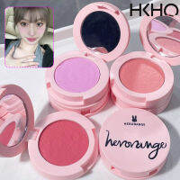 HKHO 6สี Palet Bedak ครีม Blusher สีชมพูสีม่วง Makeup Rouge ติดทนนานเป็นธรรมชาติคอนทัวร์ปัดแก้มพีชเครื่องสำอางปัดแก้มเกาหลี