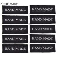 Chzimade 100Pcs/lot Handmade Clothes Label Tags Woven Embossed Cloth Labels For Garment Diy Sewing Materials Stickers Labels