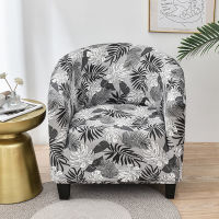 Floral Printed Stretch Club Chair Slipcover Elatic Sofa Cover for Bar Study Living Room Furniture Protector Armchair Cover 1PC