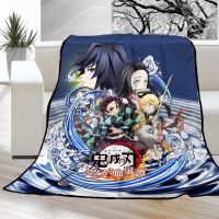 Demon Slaye Anime Throws Blankets Kids and adult Flannel Blankets Warm for Travel Bedding blankets for beds thin blanket