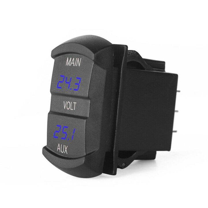 Double Battery Volt Meter Monitor Led Digital Voltmeter Voltage Gauge