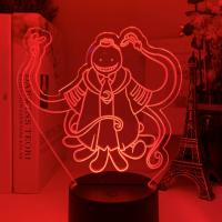 3D Assassination Classroom Korosensei Figure Kid NightLight forBedroom DecorLight Anime Gift for Child Table 3D Lamp Koro Sensei