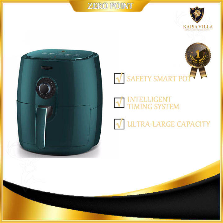 KAISA VILLA JD-8002 USA Heavy Duty Air Fryer 5.5 Liters (Advance Fryer Powerful Frying Technology) Induction Multifunctional Best Quality Authentic 100% Original Ultra-quiet Mode Delicate Touch Control Sell Like Hot For Air FryerEfficient And Fast Frying