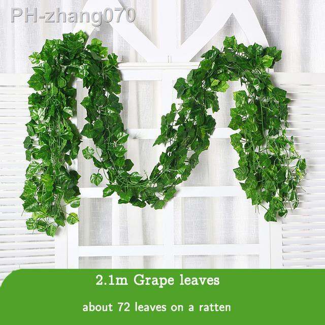 210cm-hot-artificial-plants-rattan-creeper-green-leaf-ivy-vine-for-home-wedding-decor-wholesale-diy-hanging-garland-fake-flowers