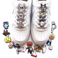 【CW】 novel 1pcs plimsolls Shoe Charms Decoration Buckle ghost combiation pin party Gifts