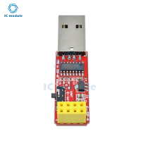 CH340C USB เป็น ESP8266 อนุกรม ESP-01 ESP-01S ESP01 ESP01S Wireless Wifi Developent Board Module สําหรับอะแดปเตอร์โปรแกรมเมอร์ Arduino