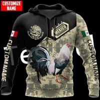 3D HOODIE-  2023 new design- Mexican Rooster Cook Chicken Animal Tattoo Tracksuit Streetwear 3DPrint Men/Women Harajuku Casual Funny Zip Hoodies T21