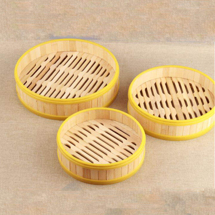 Commercial plastic bamboo steamer steamed buns jiaozi household steamer