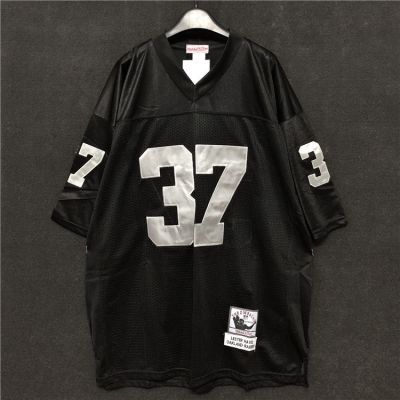 High quality NEW NFL Rugby Jersey Retro Street Oversize Hip Hop Short Sleeve Boy Rap Ball Dress Medium Long S201