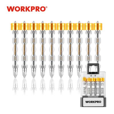 HH-DDPJWorkpro 10 Pcs 65mm Magnetic Screwdriver Bits Set Double-ended Bits With Magnetic Ring Ph2 Screw Repair Tool For Home Appliances
