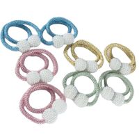 【CW】 1Pcs Magnetic ball Curtain Buckle Shower curtain Bandage Clip Bedroom living room ligature ring sbuckle Embellishments