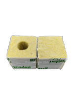 Rock wool ร็อควูล 50x50x50 mm. ก้อนสำหรับเพาะปลูกต้นกล้าเมล็ดพันธ์ุ เพาะชำ ไฮโดรโปนิกส์  cloning hydroponic grow Grodan