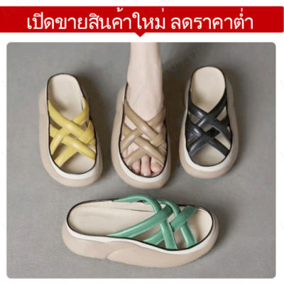 luoaa01 รองเท้าแตะหนังหนาสไตล์เมืองไทยที่เหมาะสำหรับการใส่ในช่วงเทศกาล