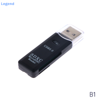 ?【Lowest price】Legend 1ชิ้นเครื่องอ่านการ์ด2.0 USB3.0เครื่องอ่านการ์ดเครื่องอ่านการ์ดความเร็วสูงสำหรับคอมพิวเตอร์เครื่องอ่านการ์ดอเนกประสงค์