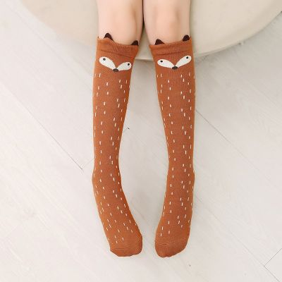 Lovely Cartoon Children Baby Girls Cotton Socks Cute Knee High Long Socks