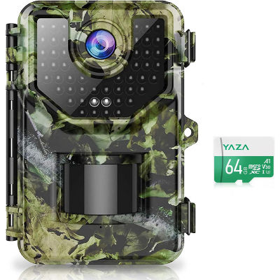 กลางแจ้งล่าสัตว์เส้นทางกล้อง20MP 940nm อินฟราเรด Night Vision เคลื่อนไหวเปิดใช้งานไก0.2วินาทีเกมกล้อง IP66สัตว์ป่าภาพดัก