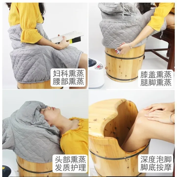 (Benefits) To Soak The Foot Cedar Steaming Barrel Had Foot Bath Foot