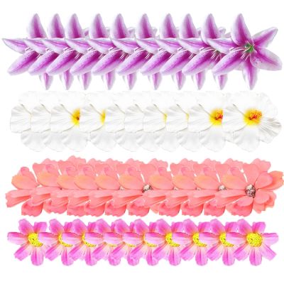 Artificial Flower Hibiscus Daisy Rose Flower Sunflower Lily Flower Head For DIY Wreath Hair Accessory Home Wedding Party Decor
