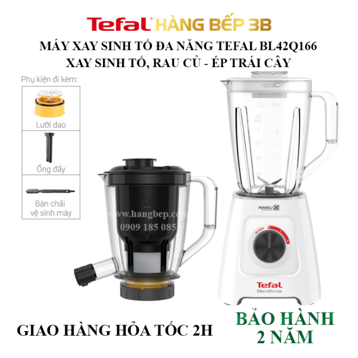 Máy xay sinh tố Tefal BL42Q166 - Lưỡi dao 6 cánh mạnh mẽ - Xay ép ...