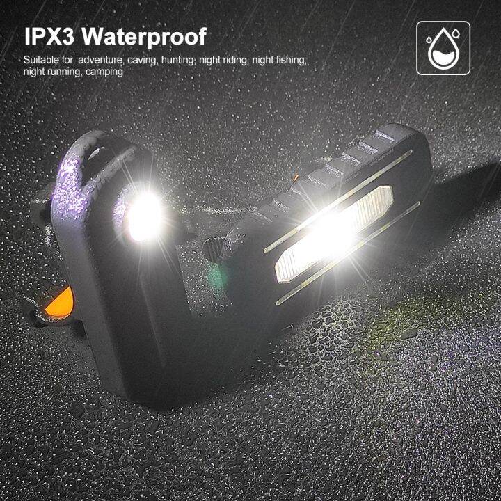 สมาร์ทไฟเบรคจักรยานจักรยานไฟท้าย-portable-pocket-flashlight-keychain-lamp-bicycle-taillight-flash-ip6-waterproof-ชาร์จอุปกรณ์เสริม-led-ไฟจักรยานจักรยานไฟท้าย