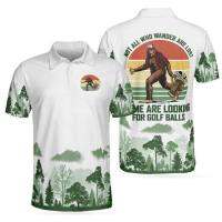 2023 new arrive- Big foot Golf Mens 3D all over print polo shirt size s-5xl